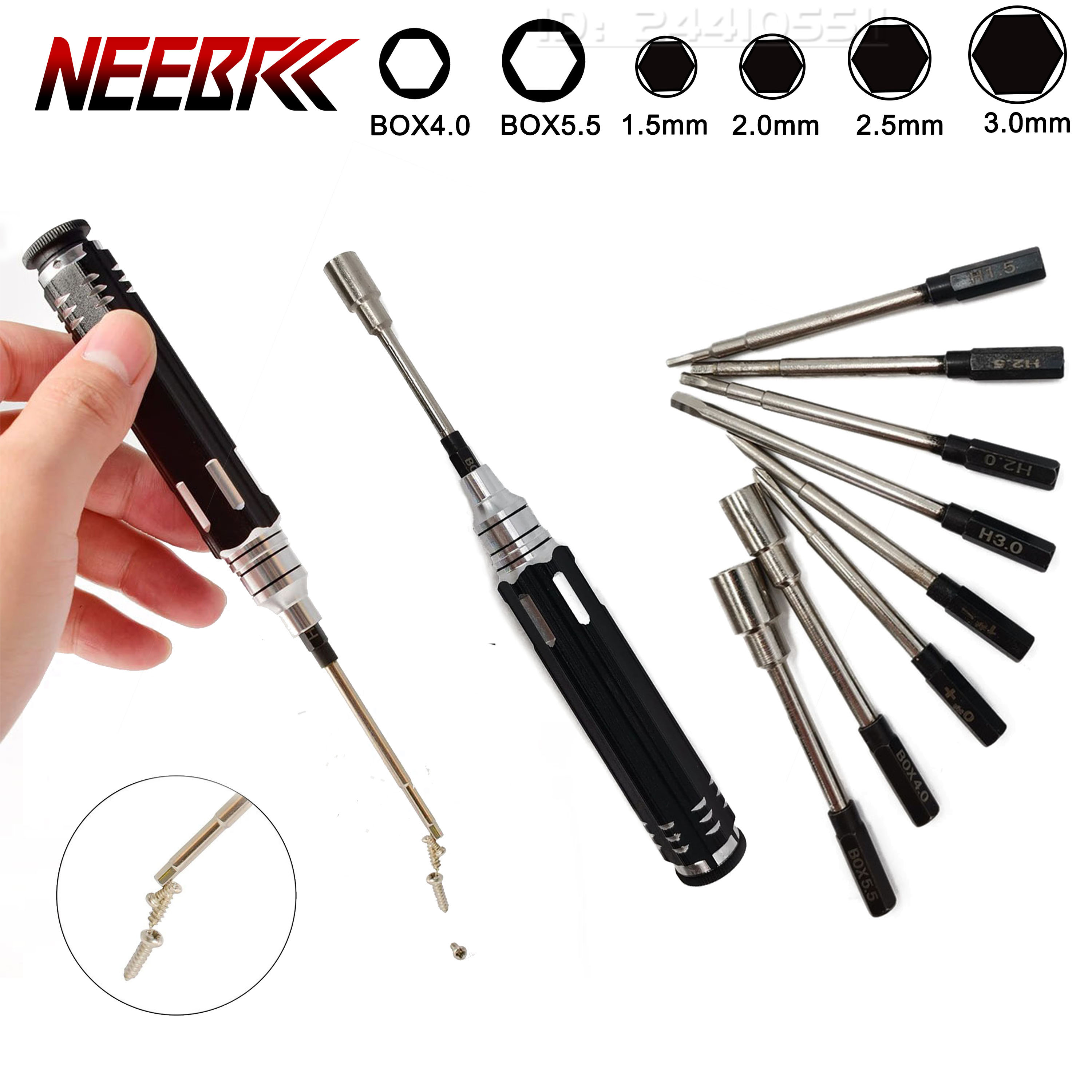 Drone Kit Beginner - Screwdriver Set 8 in 1 1.5/2.0/2.5/3.0mm