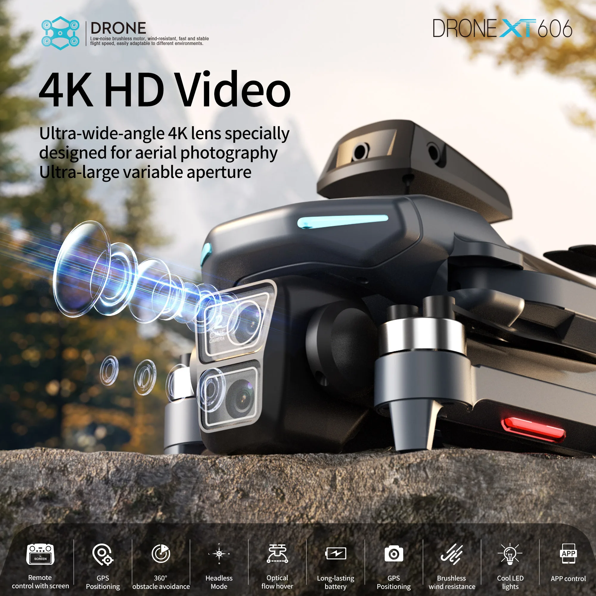 Lenovo XT606 MAX GPS Drone 4k  – Drone Kit Long Range recenzja i cena