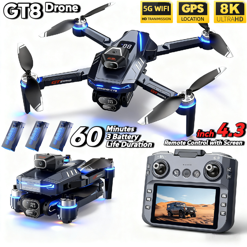 For Genuine GT8 Drone 4K Profe – Drone Kit Long Range recenzja i cena