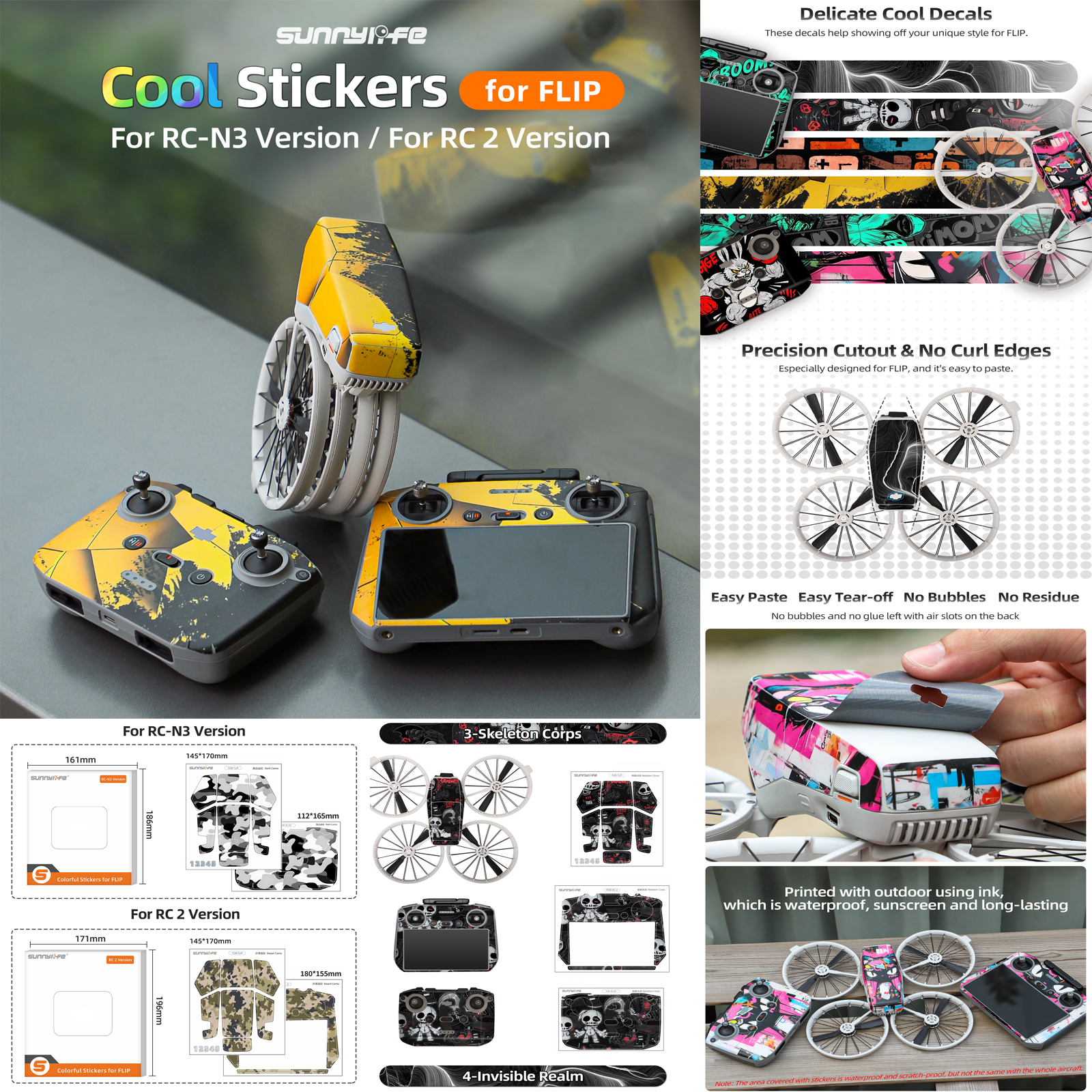 Sunnylife Sticker Kit for DJI  – Drone Kit Waterproof recenzja i cena