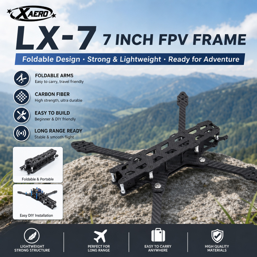 PAURC LX-7 Foldable 7 Inch FPV – Drone Kit Octocopter recenzja i cena