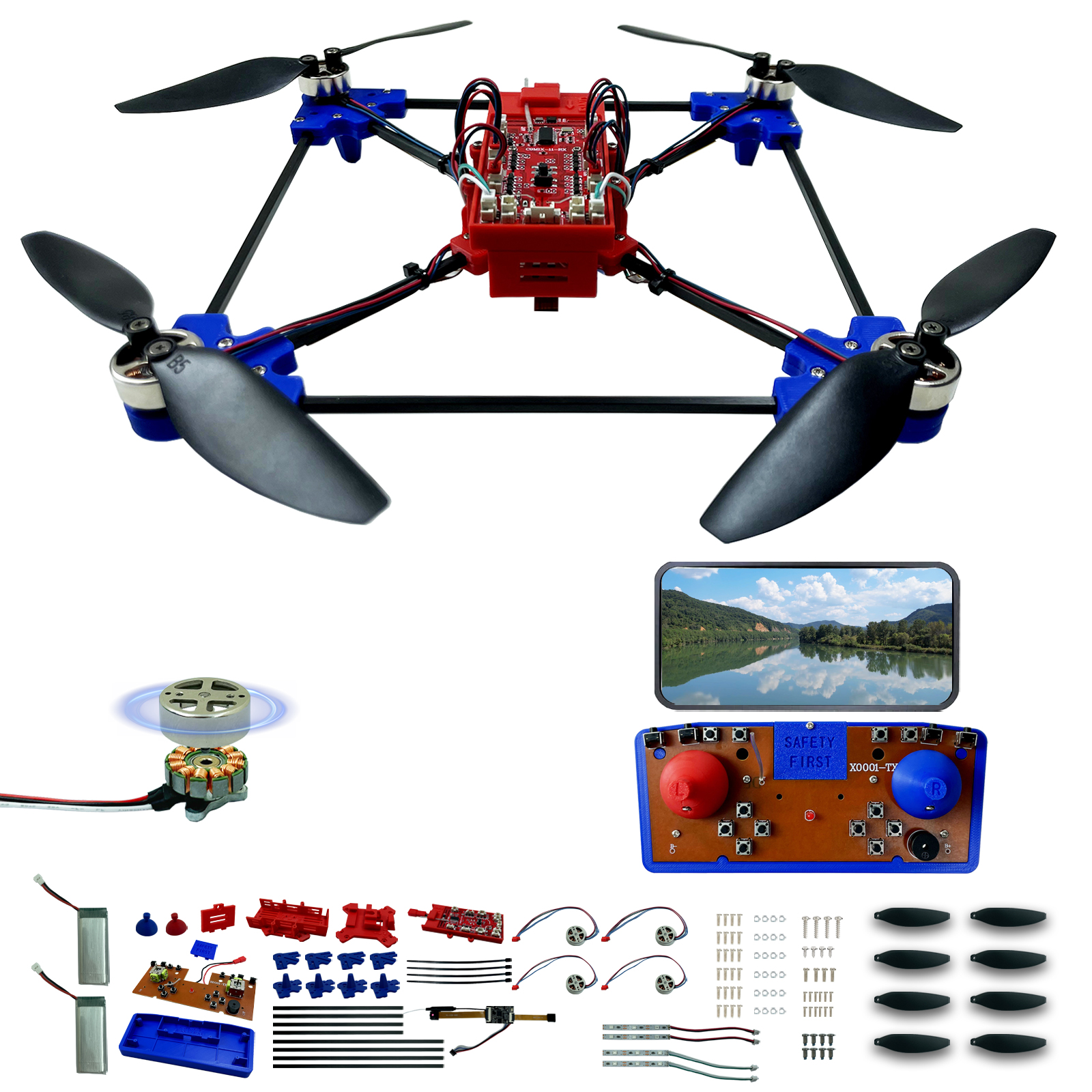 Drone Quadcopter DIY Kit Uniqu – Drone Kit Build Yourself recenzja i cena