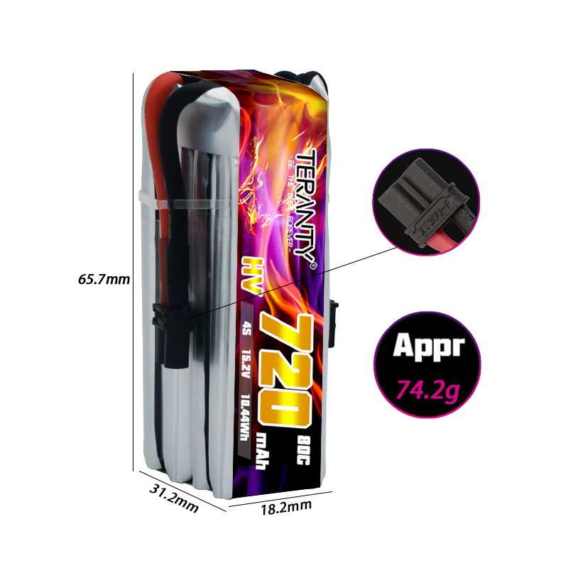 TERANTY 720mAh 4S 15.2V HV Lip – Drone Kit Racing recenzja i cena